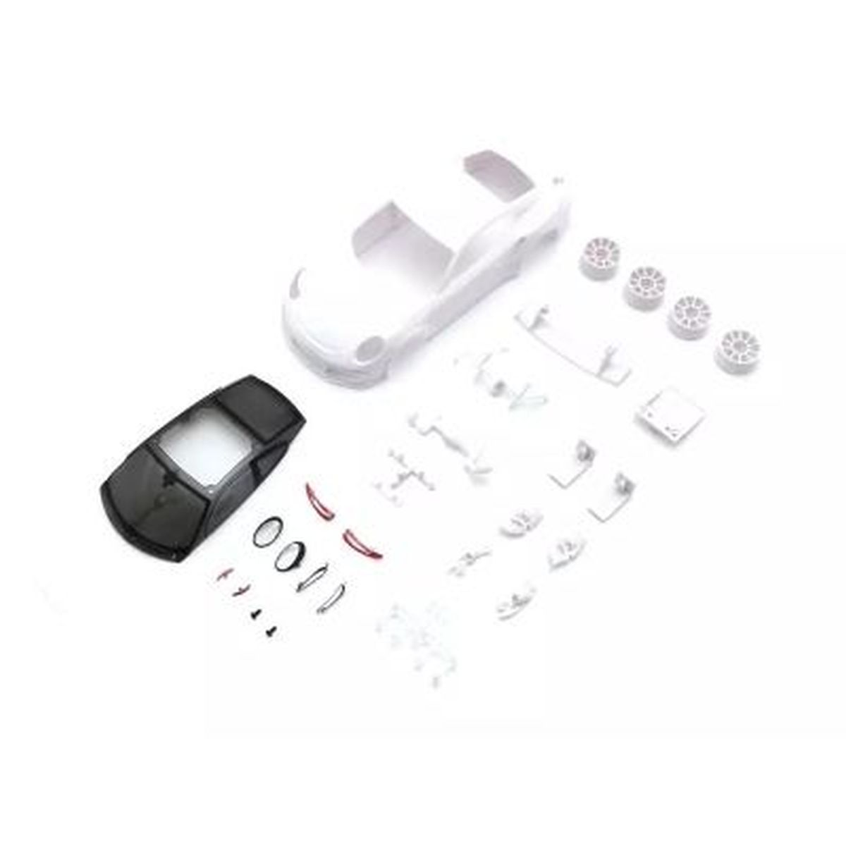 Kyosho - Porsche 911 GT3 RS White Body Set (w/Rims)