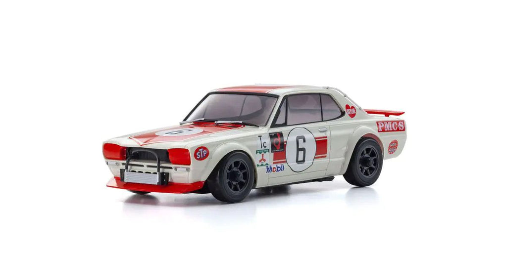 1972 Nissan Skyline White/Red 2000GT-R (KPGC10) Racing #6  Auto Scale Body