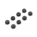 Kyosho - M2 Aluminum Nylon Color Nut 8pcs (Black)