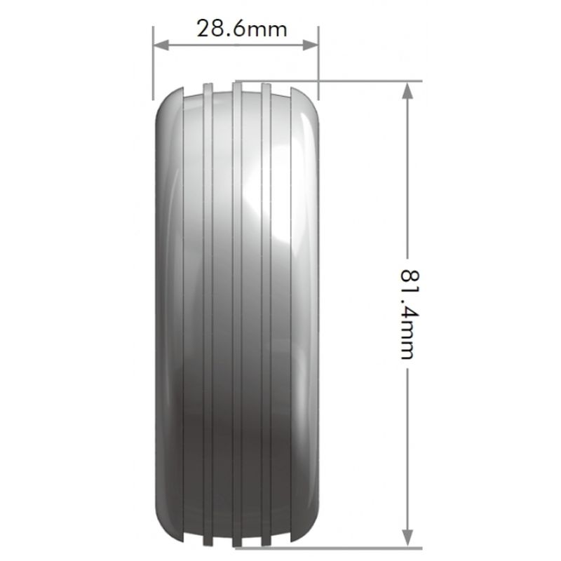 E-Orbit 1/10 2WD Front Buggy Tire, Soft, Mounted on White Rim, for Associated B4
