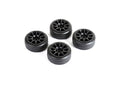 Drift Tires + Wheels 10 Spoke Black +1mm (4pcs), Fits LMX