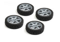1/10 Rally Tires 6 Spoke Wheel Gray / ET-0mm (4pcs)
