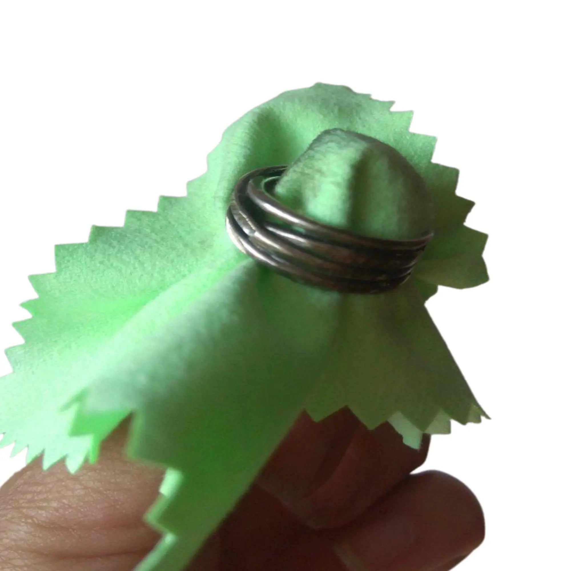 Jewelry Polishing Cloth 5-7/8 Inch Square Suede Cleaning Silver Gold Brass Platinum Coins Bars Rings Earrings Necklace Precious Metal