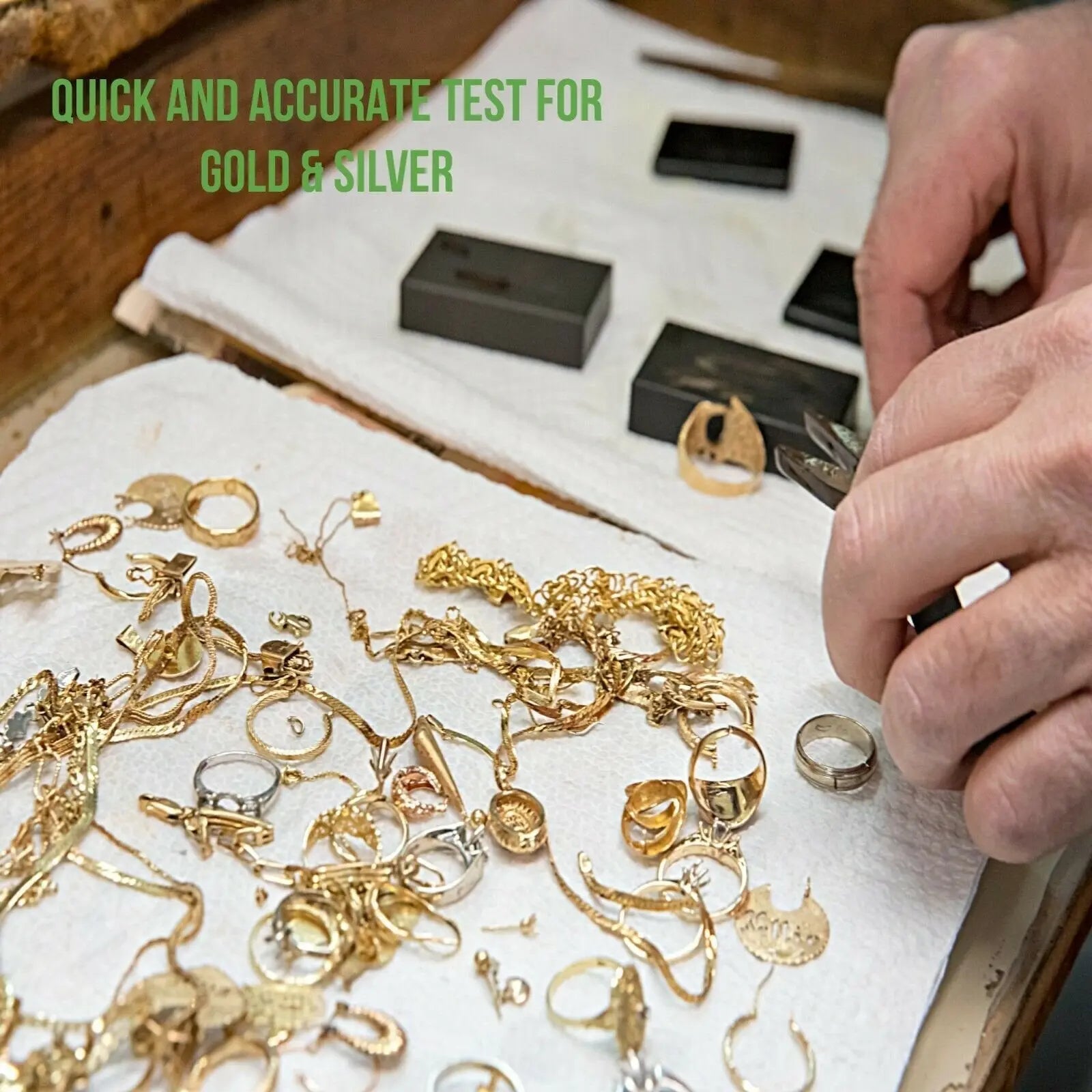 PuriTEST Gold Jewelry Testing Acid 10k 14k 18k Kit Tester N35 Earth Magnet Check Detect Precious Metals