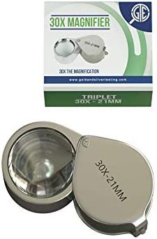 PuriTEST Precious Metal Jewelry Testing Kit Gold Silver Platinum Test Acids Wooden Box 30X Eye Loupe 10K 14K 18K 24K Needle File Cloth Acid