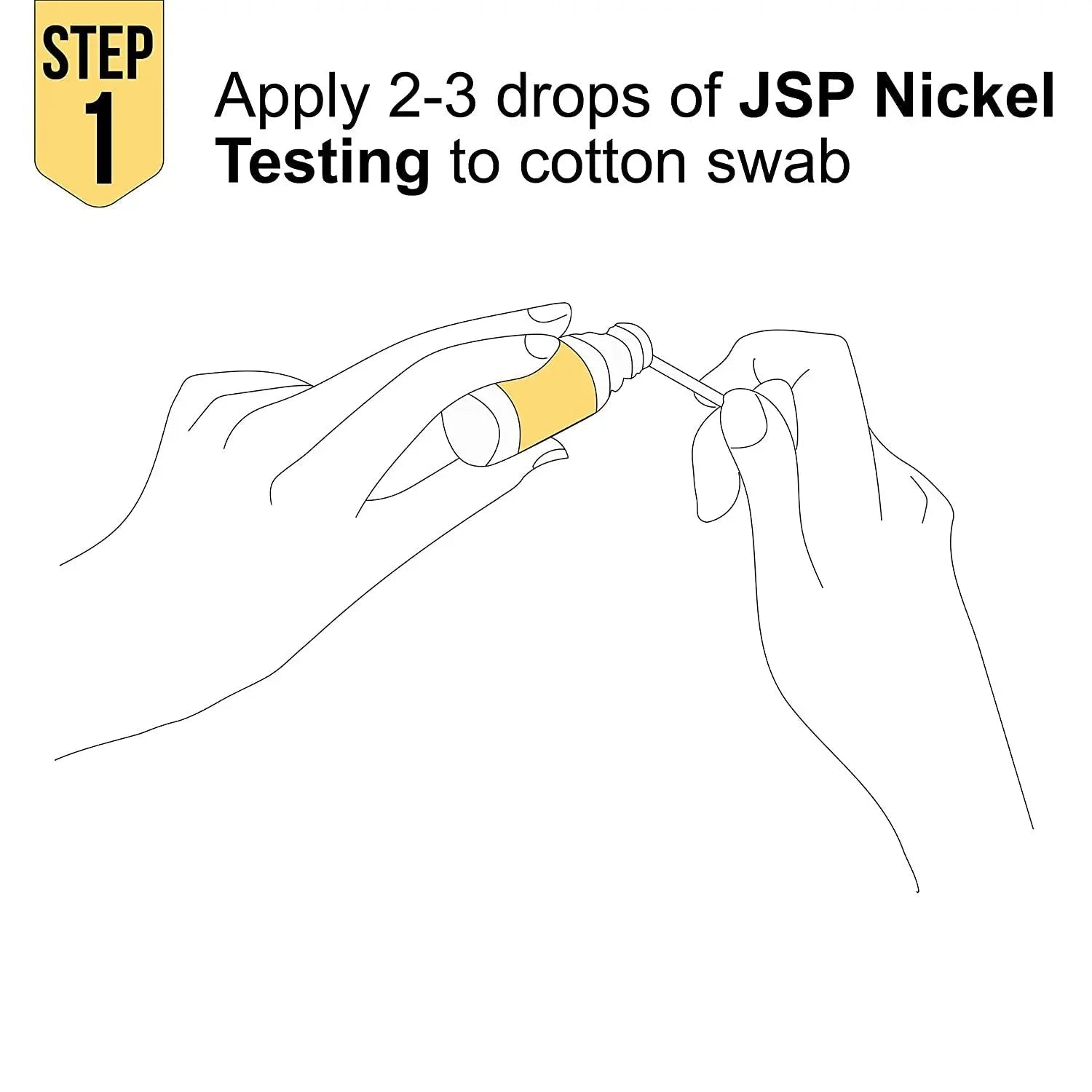 Nickel Metal Testing Solution to Detect Allergy Jewelry Gold Silver Watches Buttons Belts Buckles Dimethylglyoxime Spot Testing