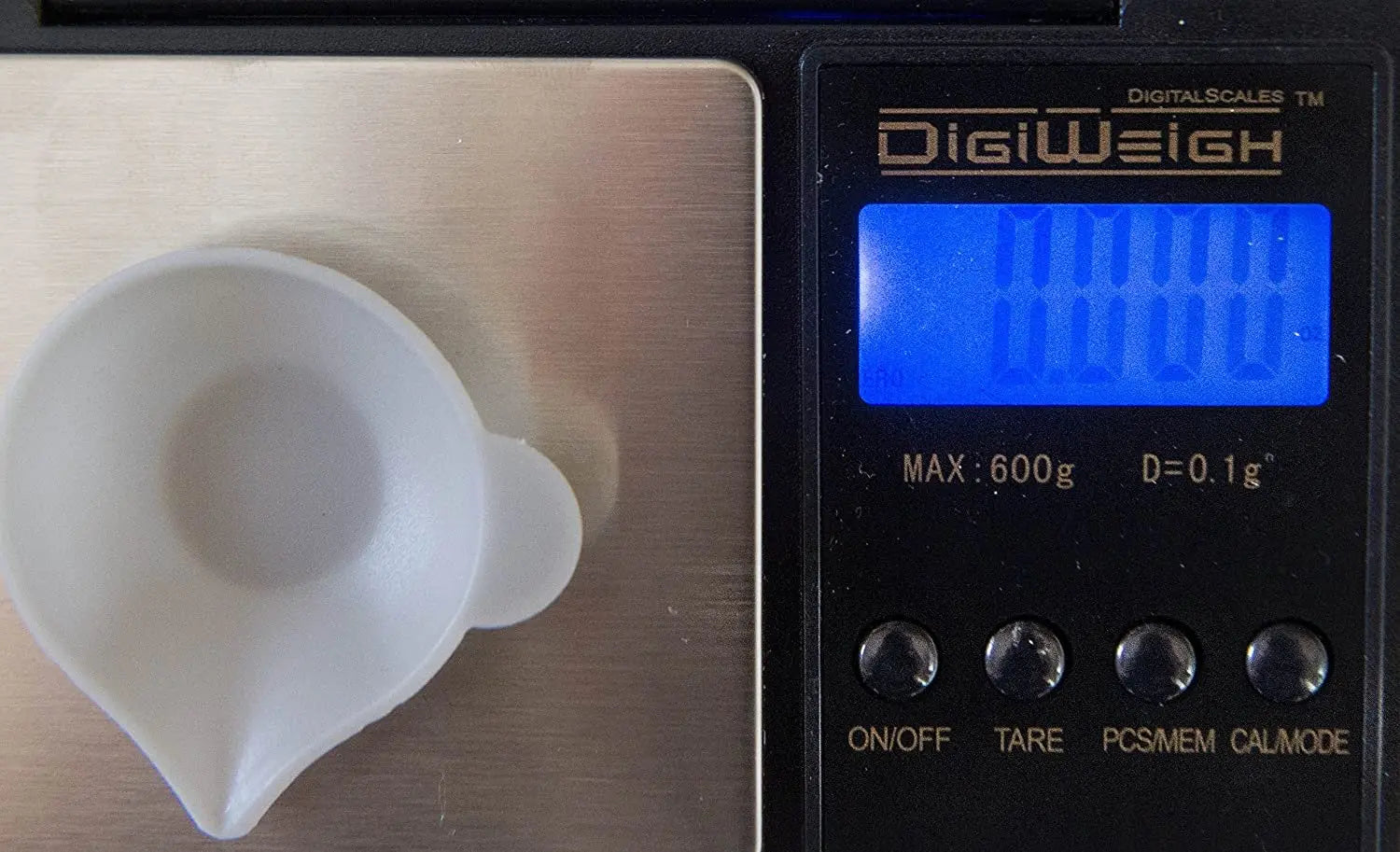 DigiWeigh DW-1000BS Precision Digital Scale – 1000g x 0.1g | Troy, Gram, Ounce, Grain | For Jewelry, Coins, Reloading, Scrap Metals