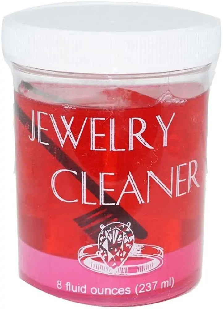 JSP Gold Silver Jewelry Cleaner Solution Diamond Gem Dip Liquid Basket Brush