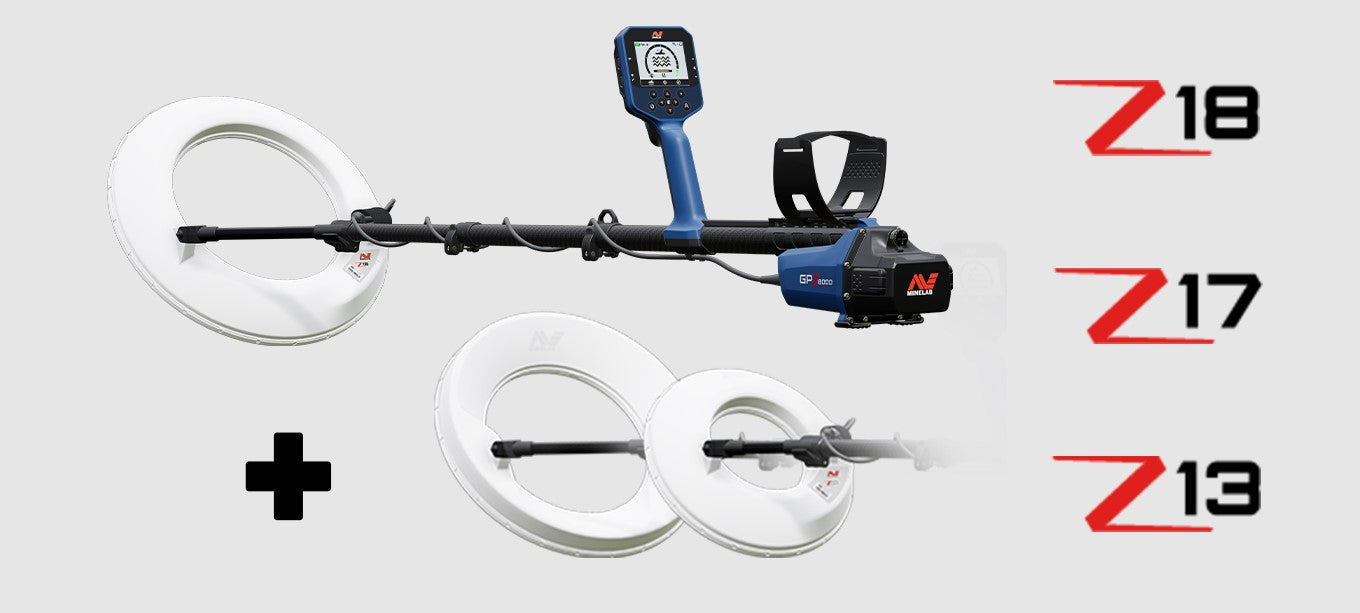 Minelab GPZ 8000 - 3 Coil Package - Metal Detector in Texas