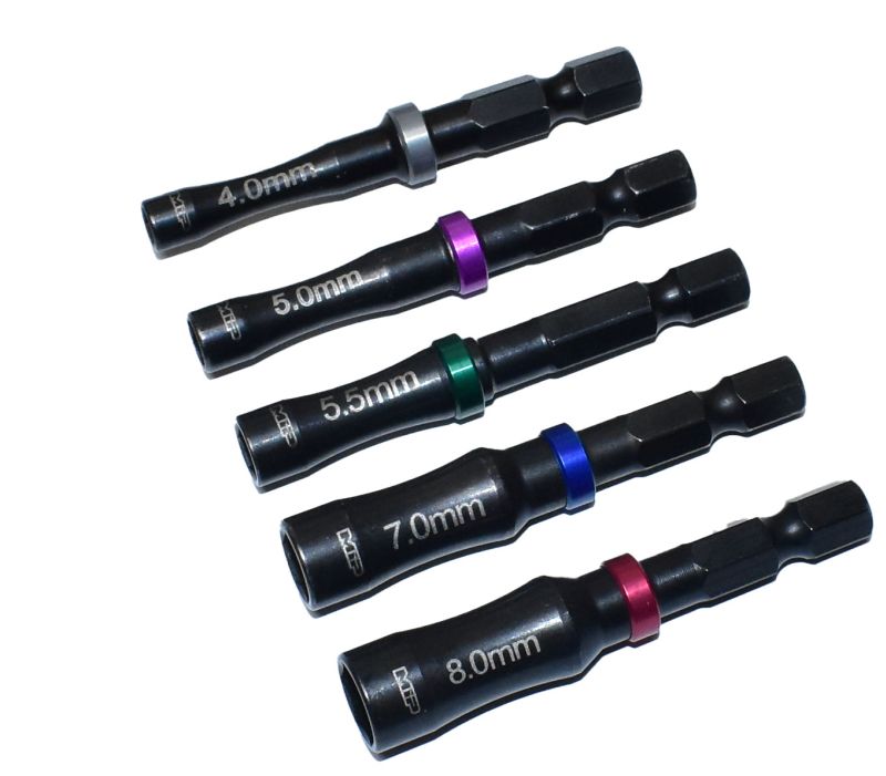 4.0mm , 5.0mm, 5.5mm, 7.0mm & 8.0mm Nut Driver Speed Tip