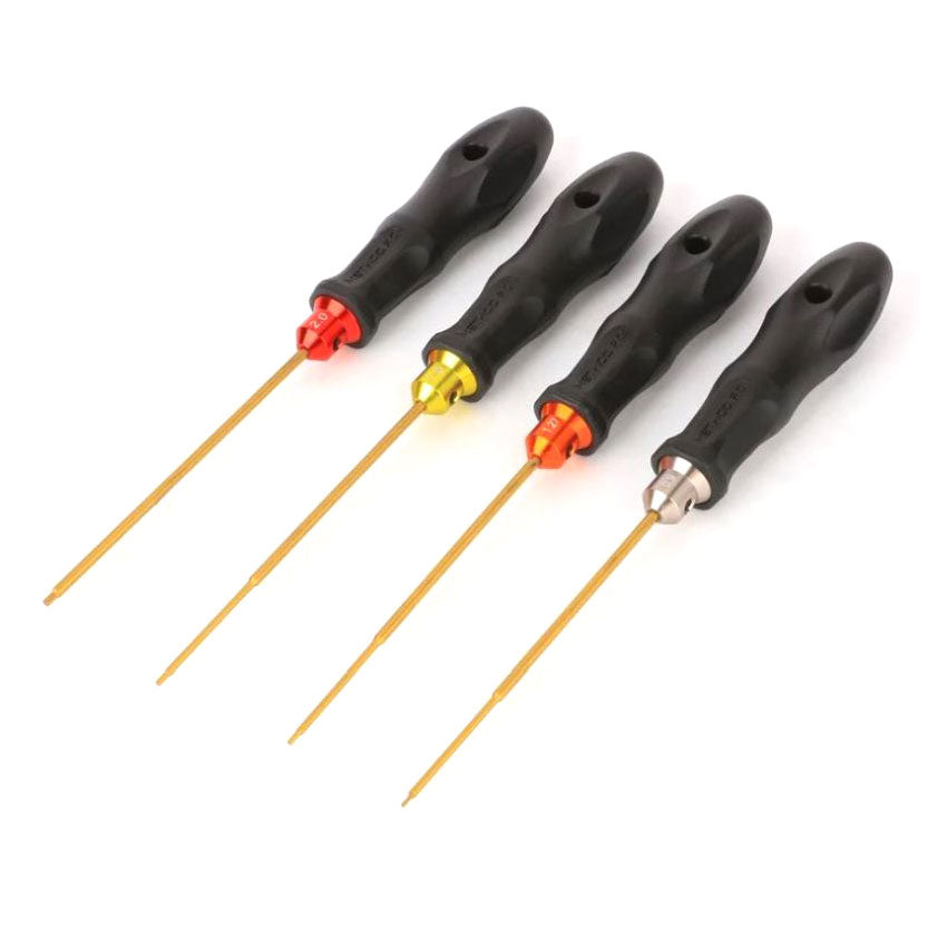4 Piece Metric Hex Driver Set (0.9, 1.27/0.05", 1.5, 2.0mm)