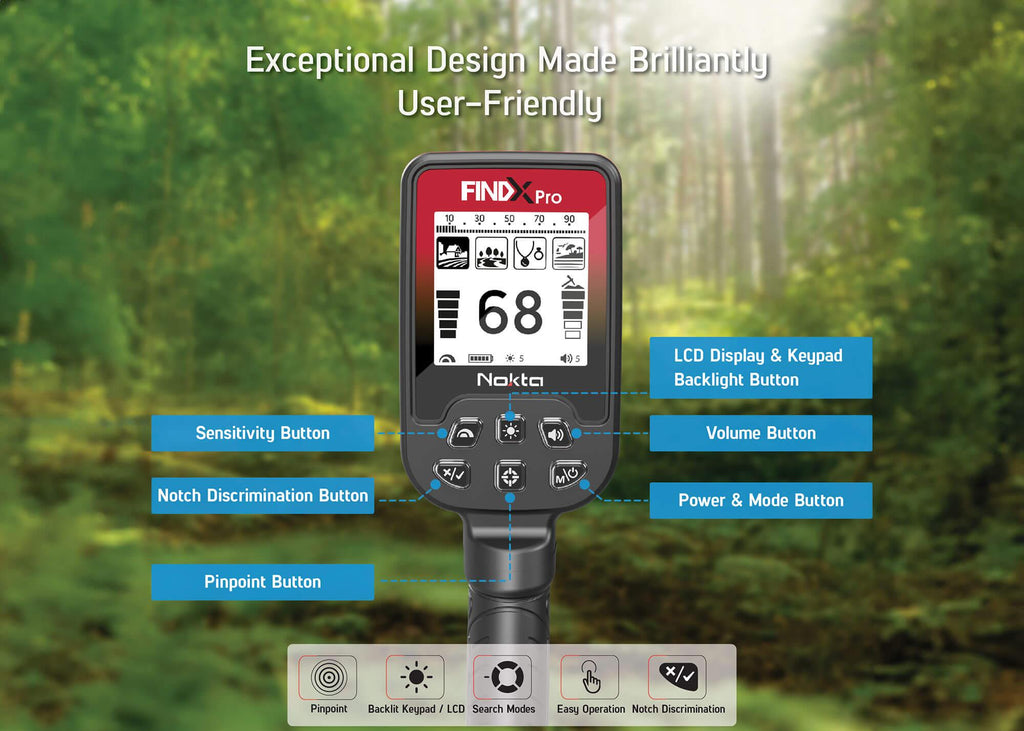*Factory Refurb* Nokta FINDX Pro - Waterproof Metal Detector