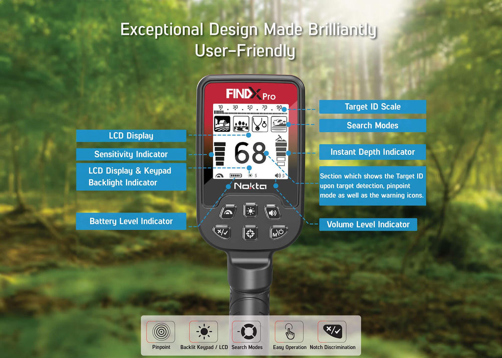 *Factory Refurb* Nokta FINDX Pro - Waterproof Metal Detector