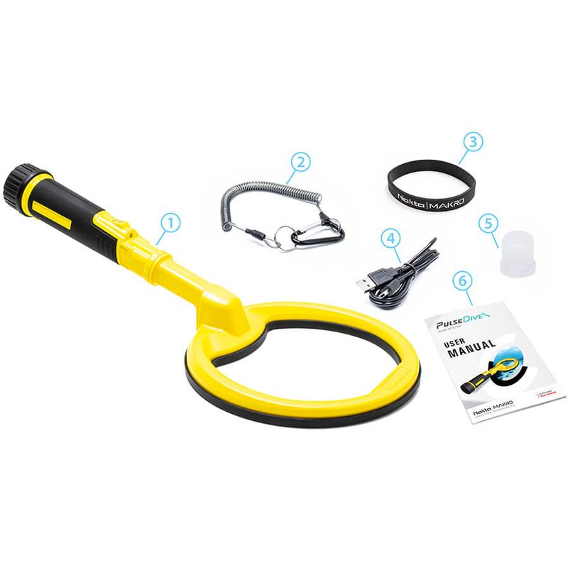 PULSEDIVE SCUBA DETECTOR - YELLOW   Waterproof up to 200ft.