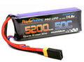 5200mAh 14.8V 4S 50C LiPo Battery with Hardwired XT60