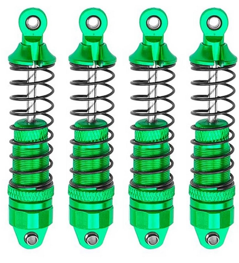 Aluminum Front & Rear Shocks, for Arrma Grom, Green, 4pcs