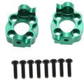 Aluminum Spindle Carrier Set, 5deg, Green, for Losi Mini LMT