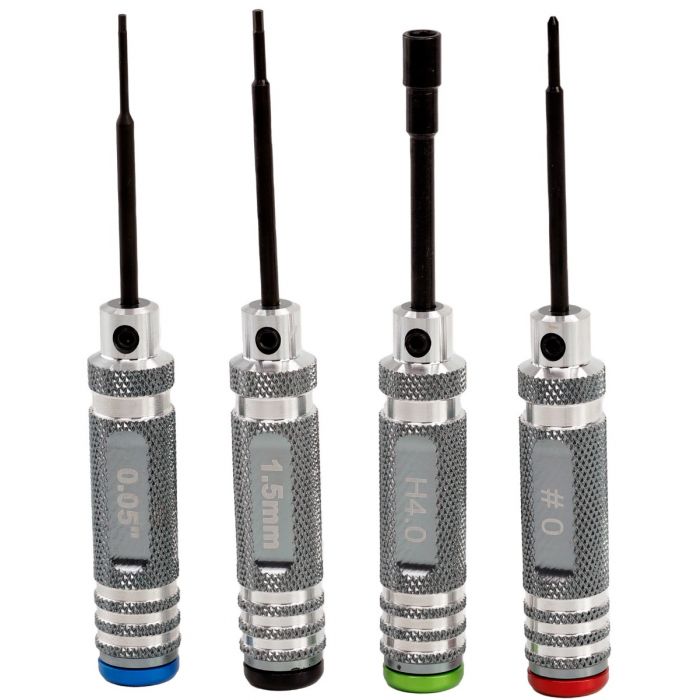 0.05" 1.5mm Hex 4.0mm Nut #0 Driver Tool Set, for 1/24 /