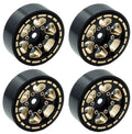 1.0" Black Brass Beadlock Crawler Wheels, 1/24 TRX4M