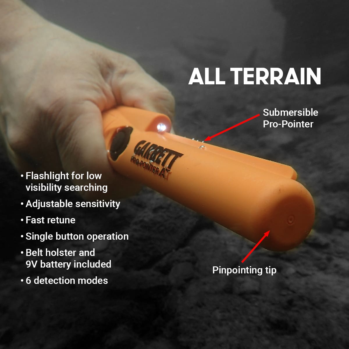Garrett Pro-Pointer AT 1140900 Resistente al agua 