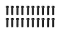 Scale Hex Head Bolts (M3x10mm) (Black)