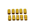 8mm Gold Plated Banana Plugs, Male & Female (5 pair)