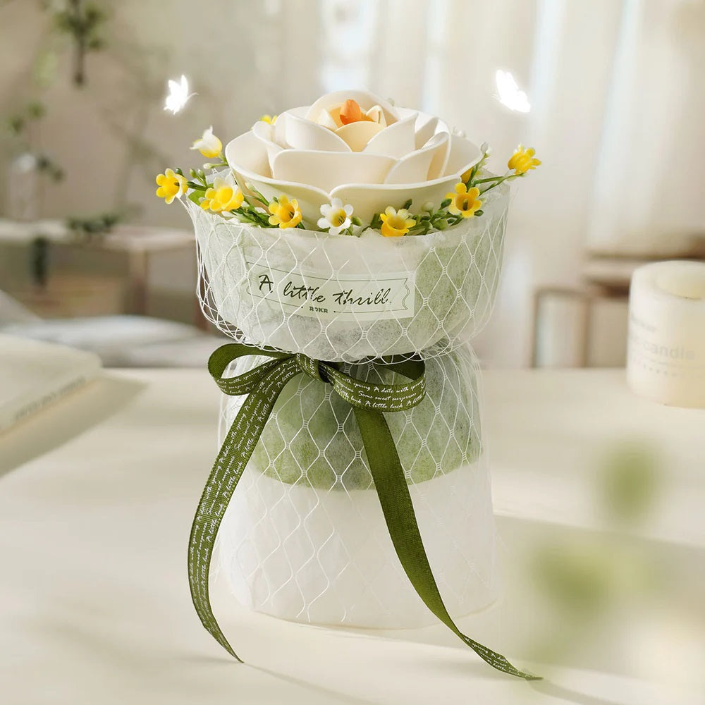 White Camellia DIY 3D Puzzle Model