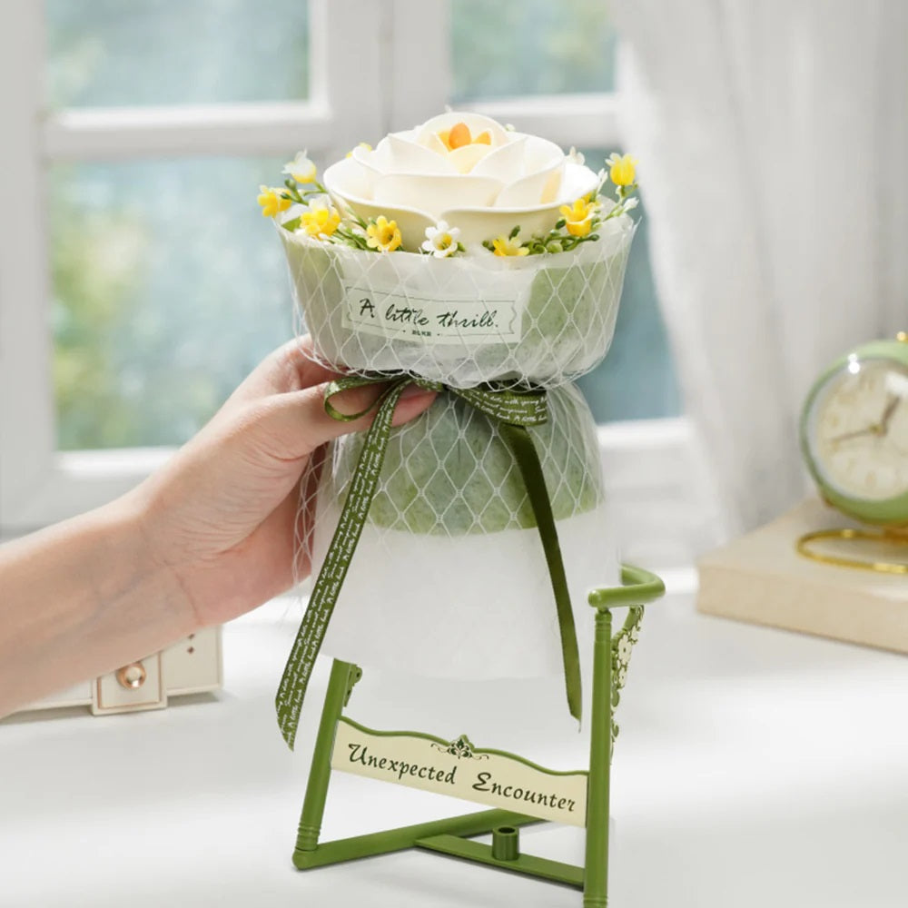 White Camellia DIY 3D Puzzle Model