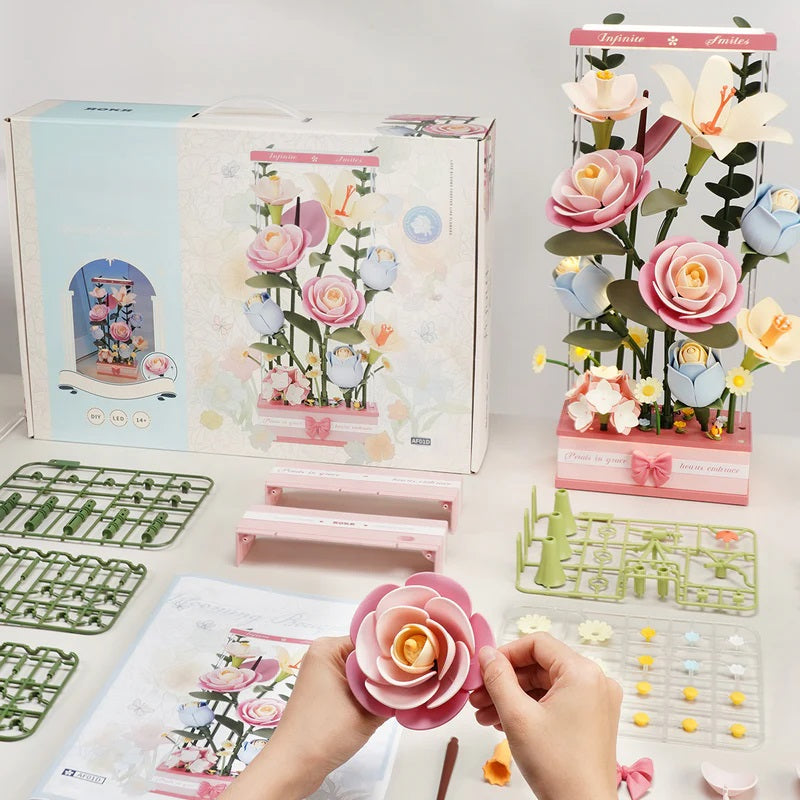 Blooming Bouquet Box DIY 3D Puzzle