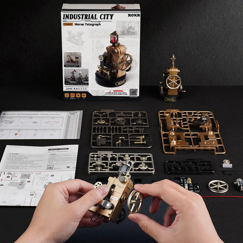 ROKR - Morse Telegraph Mechanical 3D Puzzle