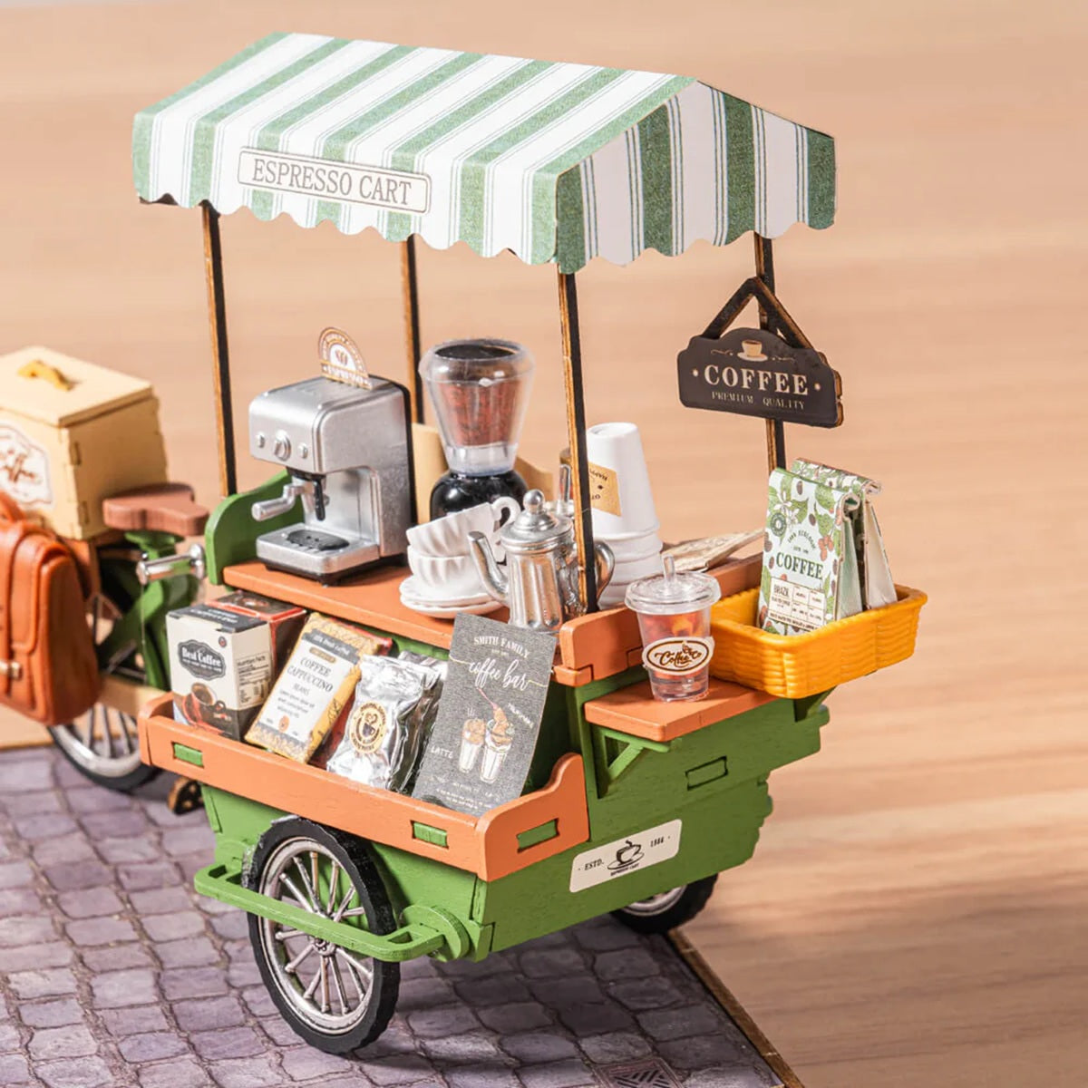 Aromatic Coffee Cart DIY Miniature House