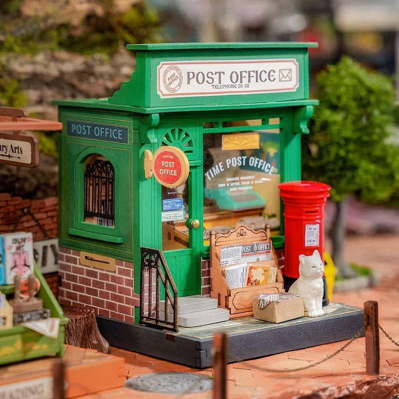 Robotime - Century Post Office, Super Mini Houses - Little Warm Spaces