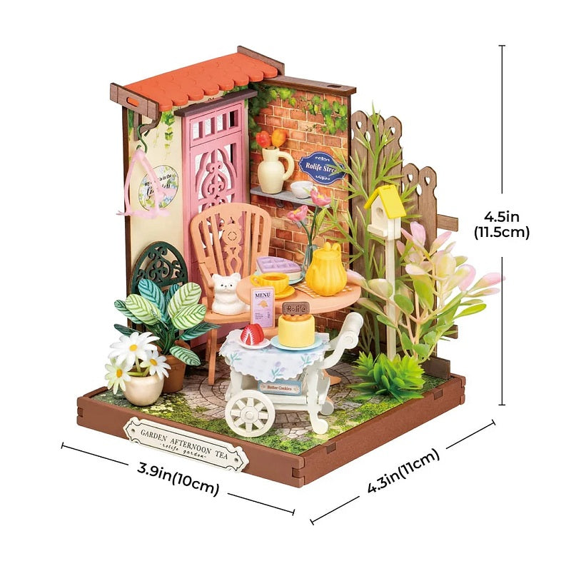 Robotime - Fancy Tea Yard, Super Mini Houses - Little Warm Spaces