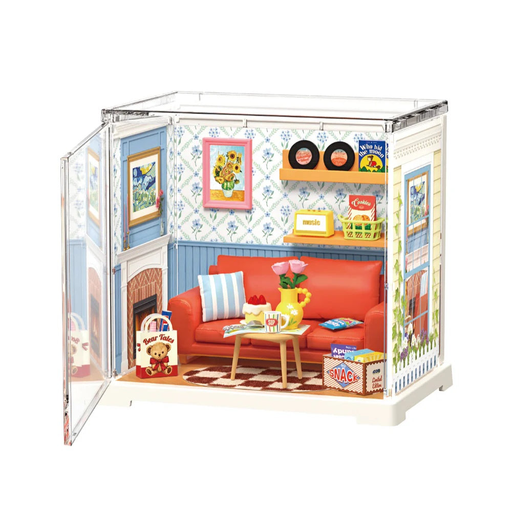Country Blue Lounge, DIY Miniature House