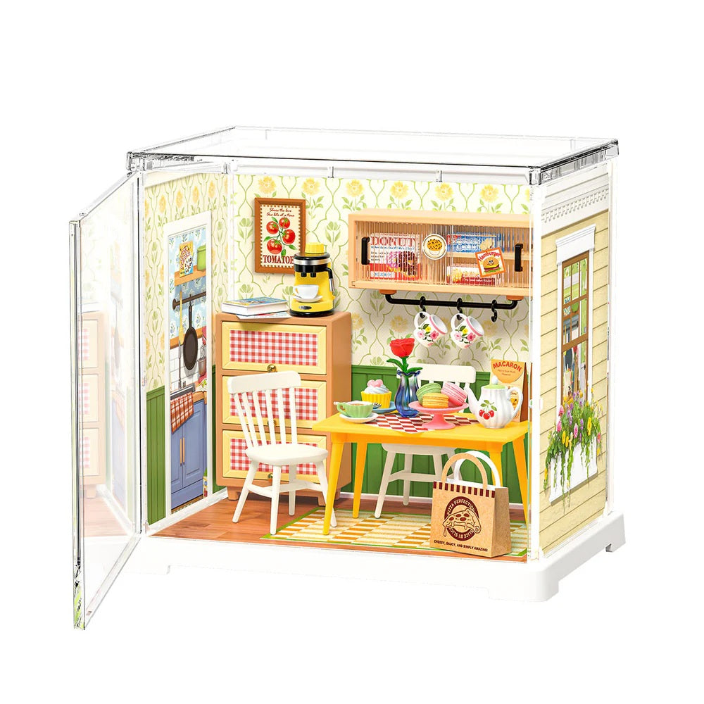 Floral Dinig Room, DIY Miniature House