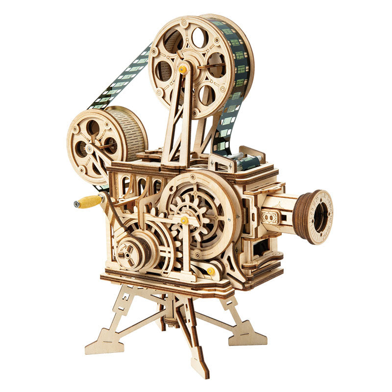 Mechanical Wood Models; Vitascope - working projector, hand-crank generator