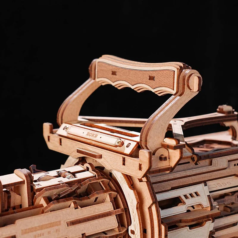 ROKR-Robotime - Rotating Barrel Machine Gun Toy 3D Wooden Puzzle