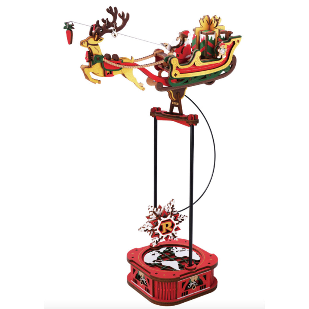 Robotime - Santa On Sleigh Scale Model Vehicle