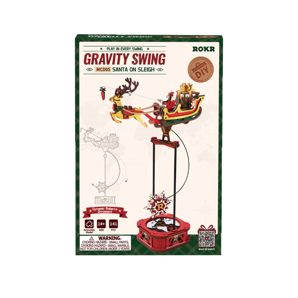 Robotime - Santa On Sleigh Scale Model Vehicle