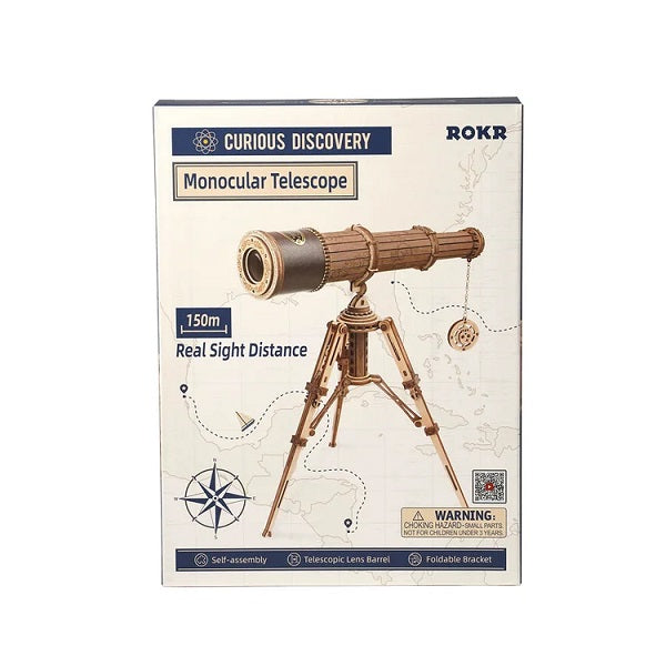Robotime - Mechanical Wood Models; Monocular Telescope