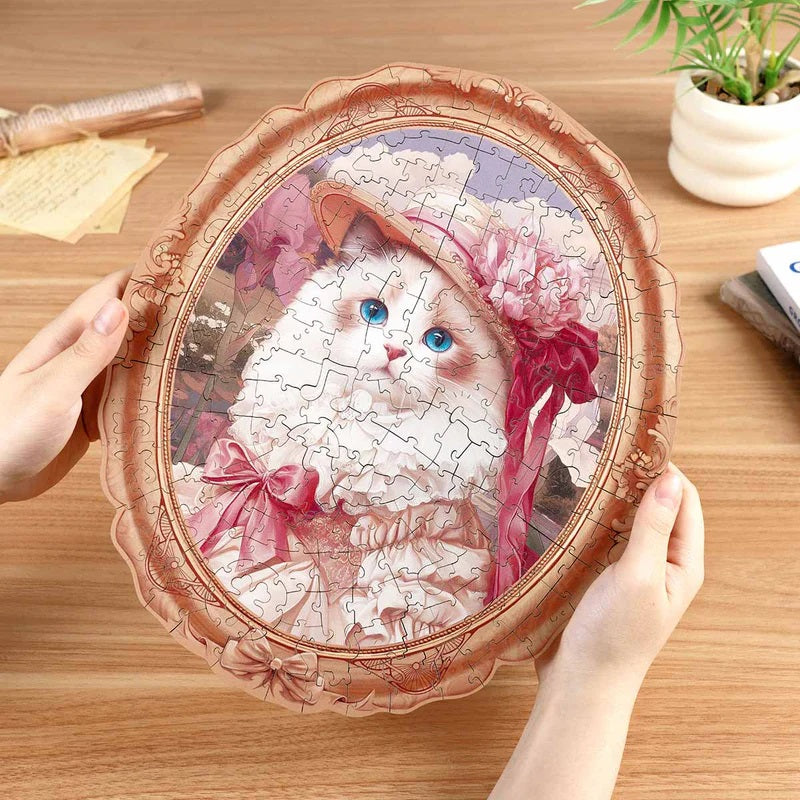 Rowood - Springtime Kitty 200-Piece Wooden Jigsaw Puzzle