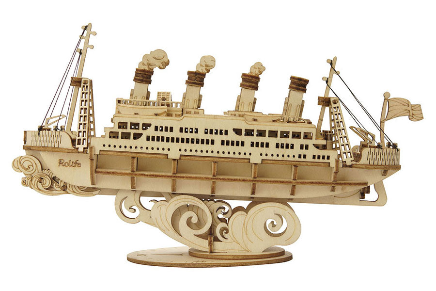 Robotime - Classic 3D Wood Puzzles; Cruise Ship