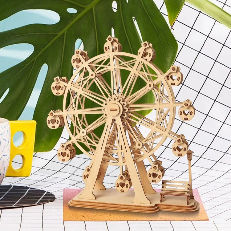Robotime - Classic 3D Wood Puzzles; Ferris Wheel