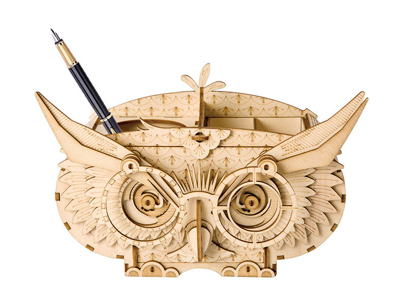Robotime - Classic 3D Wood Puzzles; Owl Storage Box