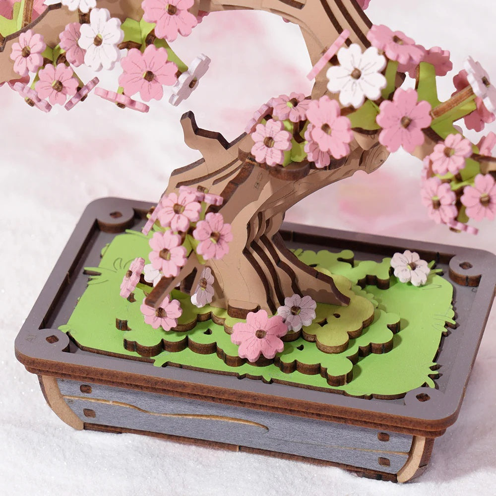 Robotime - Sakura Bonsai DIY Wooden 3D Puzzle