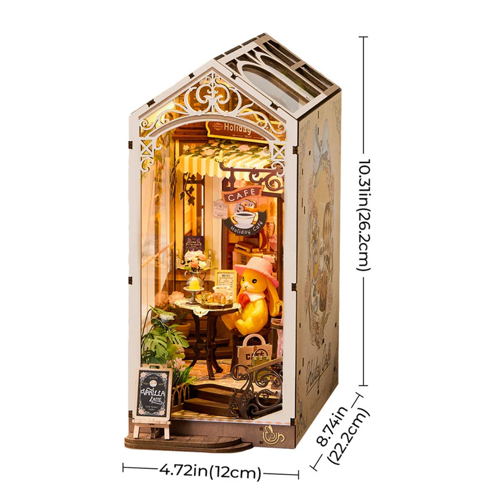 Holiday Cafe DIY Book Nook Shelf Insert