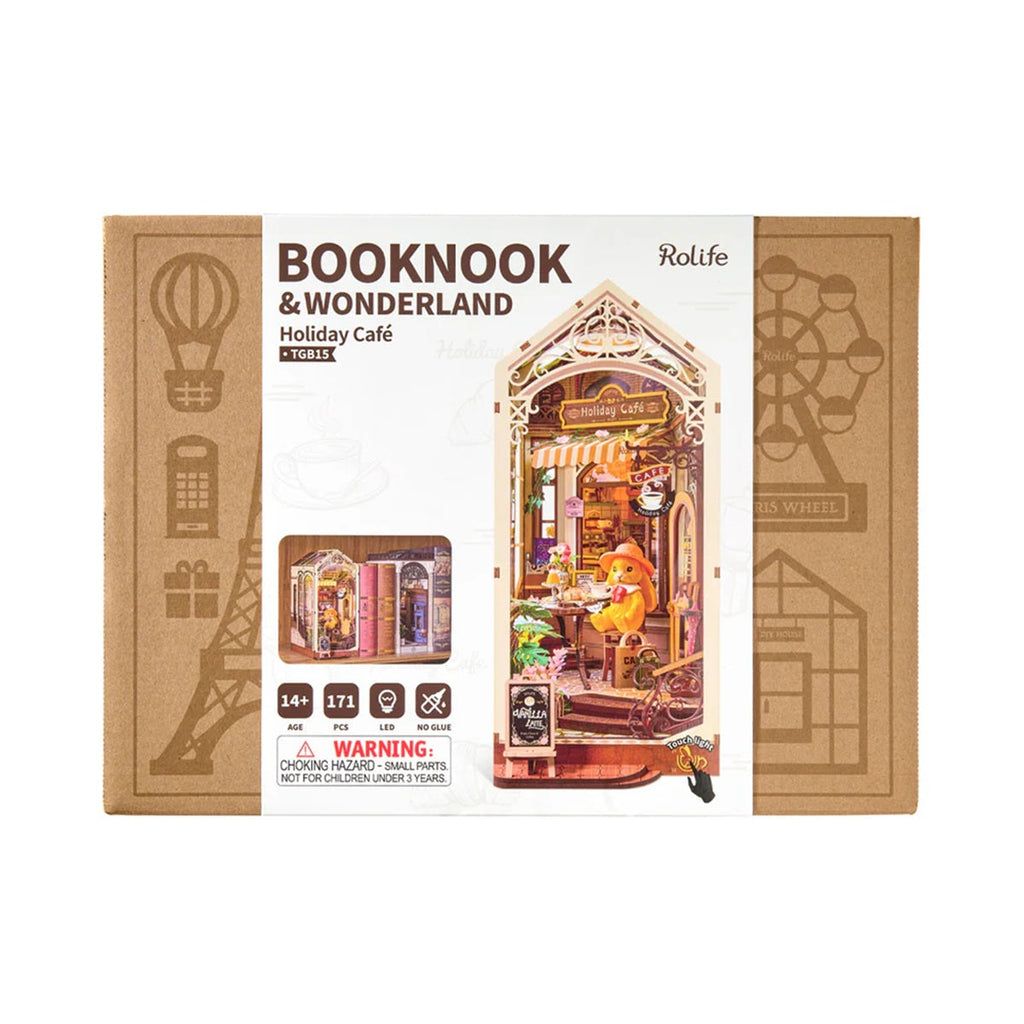 Holiday Cafe DIY Book Nook Shelf Insert