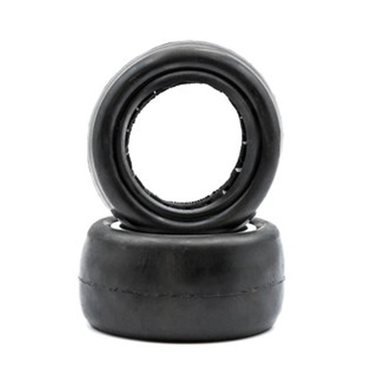 Slick - 1/10 Rear Buggy Tires w/ Inserts 2.2" (1 Pair) Clay
