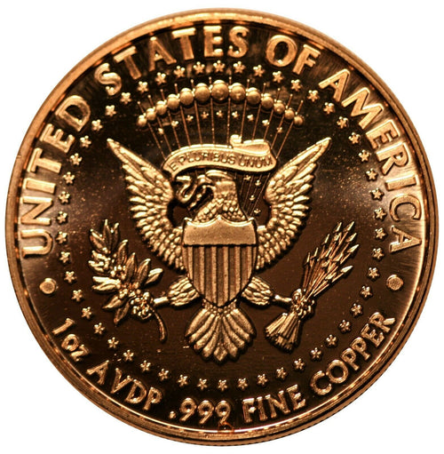 1 oz Copper Round - Jackie Kennedy