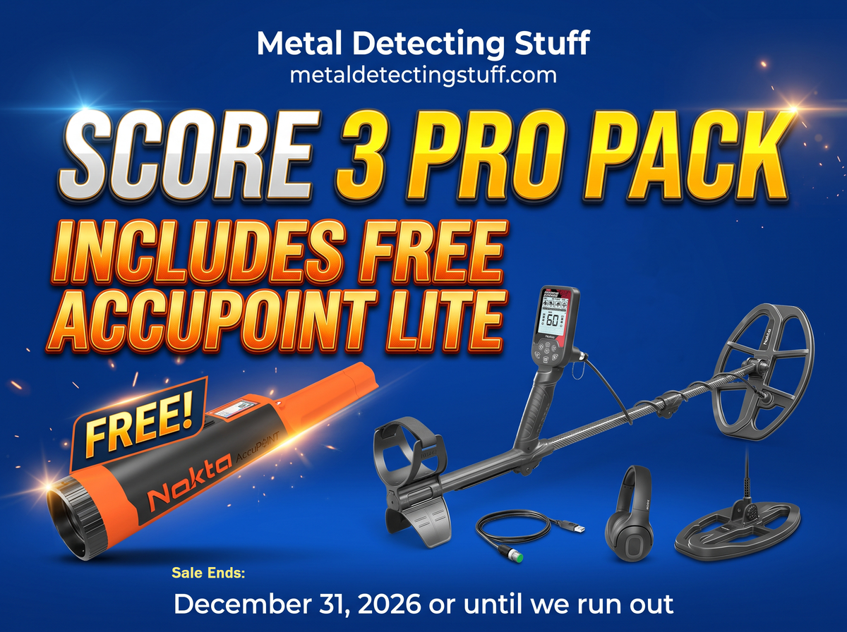 PROMO - Nokta Triple Score Pro Pack Metal Detector - FREE AccuPOINT